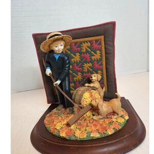 Amish Heritage Collection "Autumn Leaves", 1994 Ltd Ed.1st Issue Ann M Dezendorf